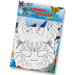 Lot De 12 Masques Enfants à Décorer - Activité Créative, Peinture, Fête, Carnaval - 2