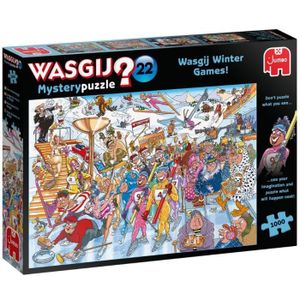 PUZZLE Jumbo puzzle Wasgij Mystery 22 - Winterspelen! 100