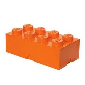 BOITE DE RANGEMENT Boite Lego Movie Orange - 8 plots