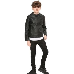 Blouson cuir new arrivals garçon 12 ans