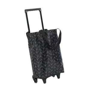 Chariot De Courses Pliable Monte Escalier Noir - Sac de course