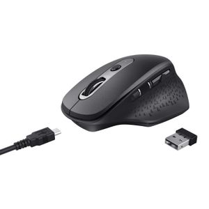 AURTEC Souris pour gaucher, rechargeable 2,4 G, souris verticale  ergonomique sans fil avec récepteur USB, 6 boutons et 3 DPI réglables  800/1200/1600