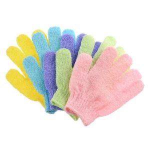 GANT DE TOILETTE Lot de 20 gants de bain à cinq doigts gommage port