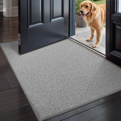 Tapis D'Entrée COLOR&GEOMETRY 60x90 Cm - Antidérapant, Lavable, Intérieur/Extérieur, Beige, Idéal Porte, Couloir, Balcon