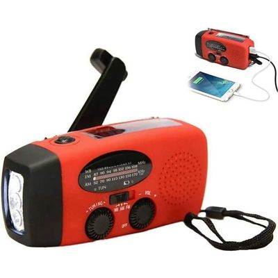 Eeneme Radio dynamo solaire à manivelle 2000 mAh FM / MW, radios