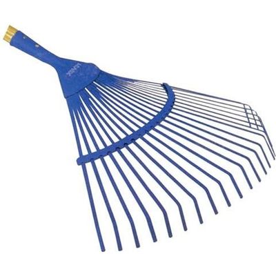 Râteau à Gazon En éventail 14 Dents - Manche Long 86 Cm, Léger 350 G - Pour Pelouse, Gravier, Feuilles - Polyvalent Jardin Et Camping