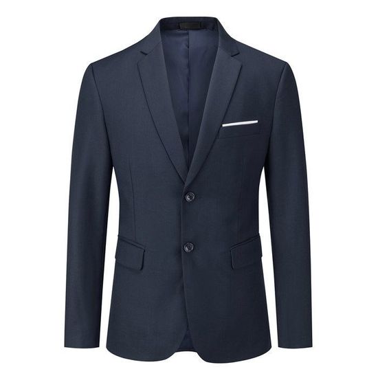 Allthemen Blazer Homme Slim Fit – Veste De Costume 2 Boutons En Coton, Coupe Ajustée Et Élégante Pour Toutes Occasions