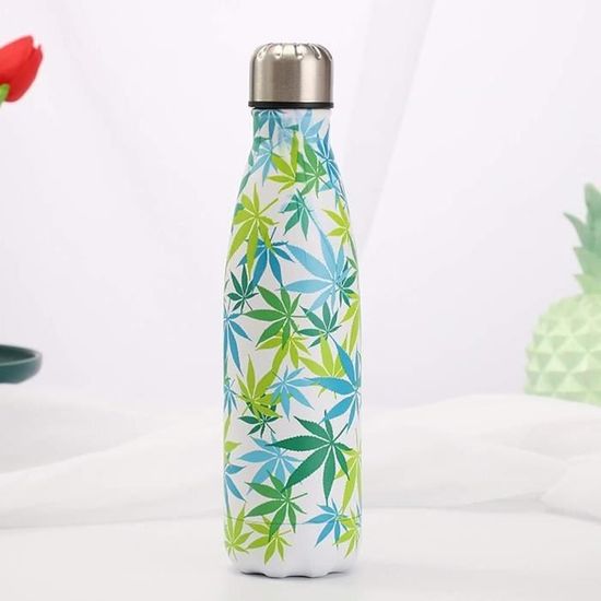 Bouteille isotherme à double paroi avec bouchon à paille SIP, bleu foncé, 30 oz