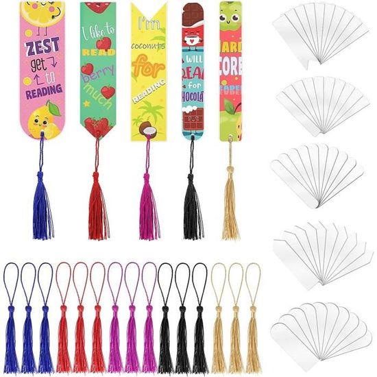 Lot De 5 Moules à Marque-pages En Silicone – Créez Vos Propres Marque-pages En Résine Facilement !