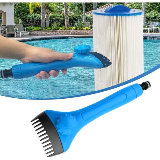 Nettoyeur de filtre de piscine de piscine à main Nettoyage Brosse