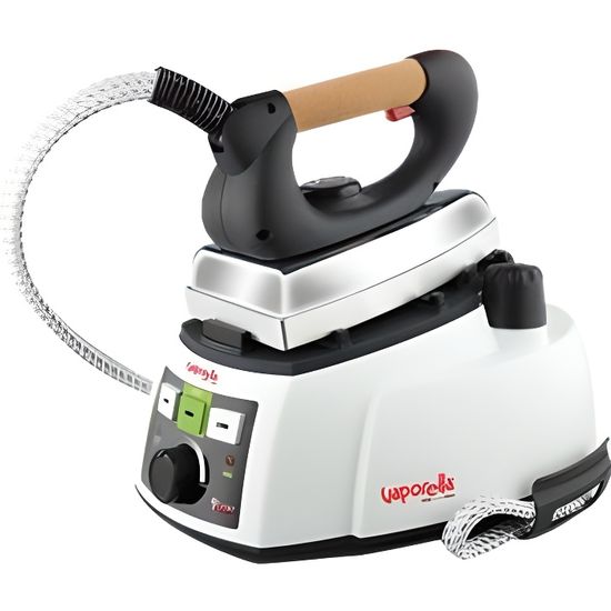 Fer à Repasser Vapeur Polti Vaporella Quick Q080 - Puissance 2600W - Semelle Céramique - Réservoir 300ml - Noir Et Blanc - 9