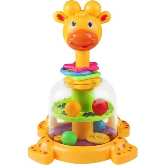Jouet d'éveil - Girafe avec boules colorées - Pour enfant de 12+ mois