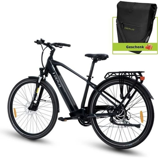 Vélo électrique DERUIZ MARBLE 28",BAFANG Moteur 250W,Batterie Amovible