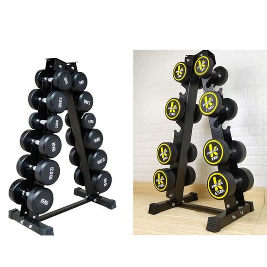 Support Haltères 3 Niveaux - Porte-poids Portable Pour Maison Ou Salle De Sport - Capacité 20kg