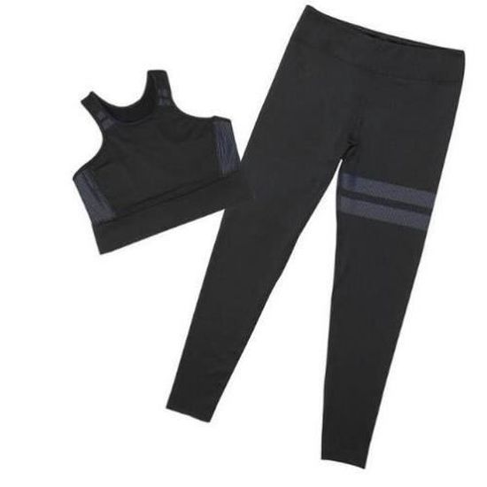 Textile Fitness - Danse,Pad survêtement Sport vêtements femmes Sport  costume ensemble de course vêtements de - Type CB847 black set Blanc -  Cdiscount Sport