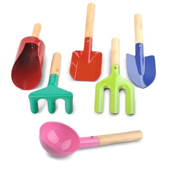 Pelle, râteau et foret à sable - Dantoy - Jouet durable