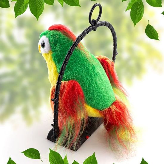 Perroquet Parlant Jouet - Répète Ce Que Vous Dites - Peluche Interactive Qui Bat Des Ailes - Cadeau Pour Enfants