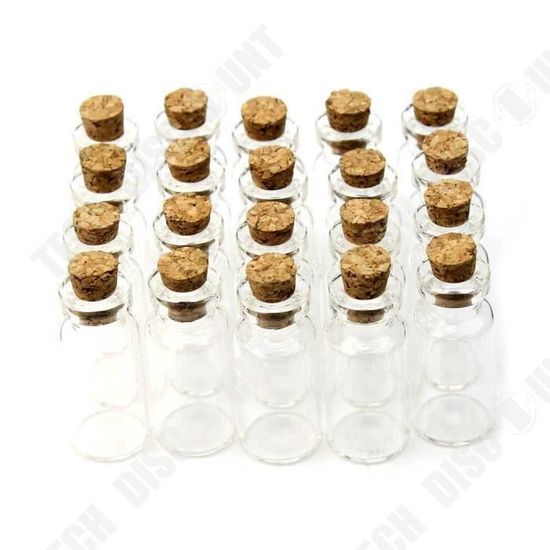 Fioles En Verre 18x10mm Avec Piton Doré - Lot De 5, 10 Ou 20 Pour Création De Bijoux