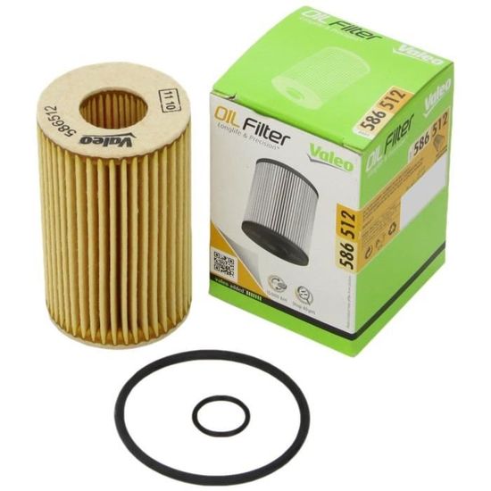 586512 VALEO Filtro olio Cartuccia filtro 586512 per RENAULT TWINGO, KANGOO, CLIO ❱❱❱ prezzo e esperienza