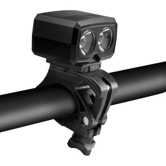 Phare Avant Vélo LED étanche Centitenk 3xT6 - 10000 Lumens, 4 Modes - Alimentation USB - Pour VTT, Camping, Randonnée - 11