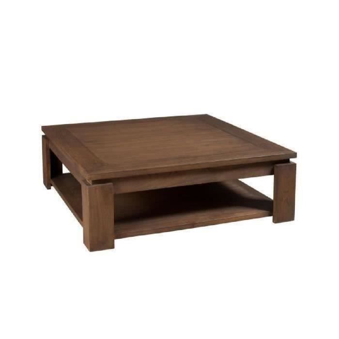 Louna Table Basse Ethnique Bois Acajou Cannelle 90cm Achat