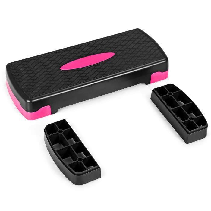 COSTWAY Stepper Aérobic à Hauteur Réglable 2 Niveaux 10/15CM Capacité de poids 250KG en PP pour Maison/Gym Exercice /Bureau