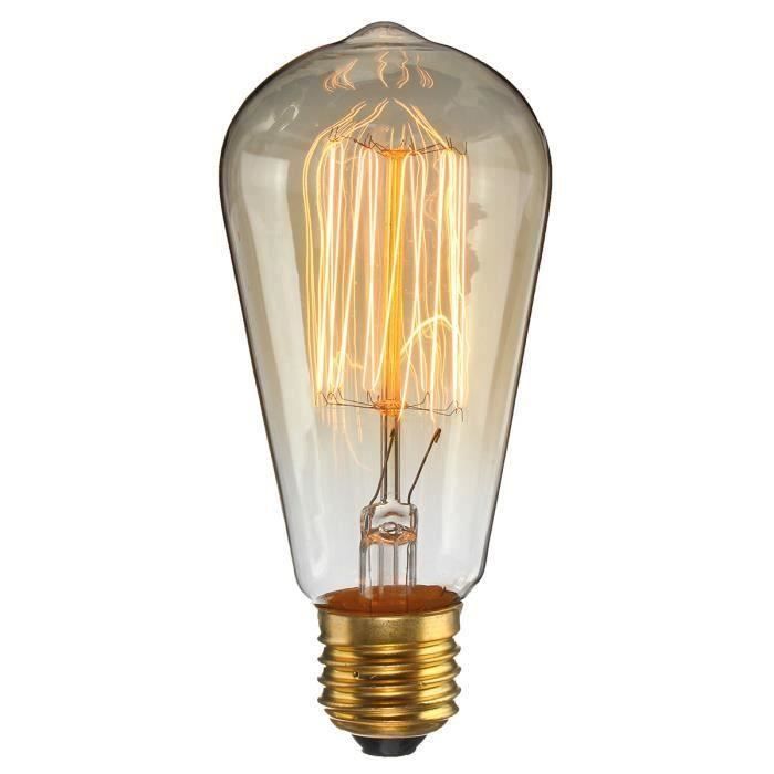 ST58 E27 Ampoule 60W Retro Edison AC220V Incandescent Ro04737