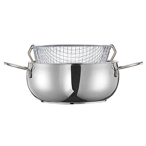 INOXRIV Friteuse Iobio, Acier Inoxydable, diamètre cm. 20. 53912000