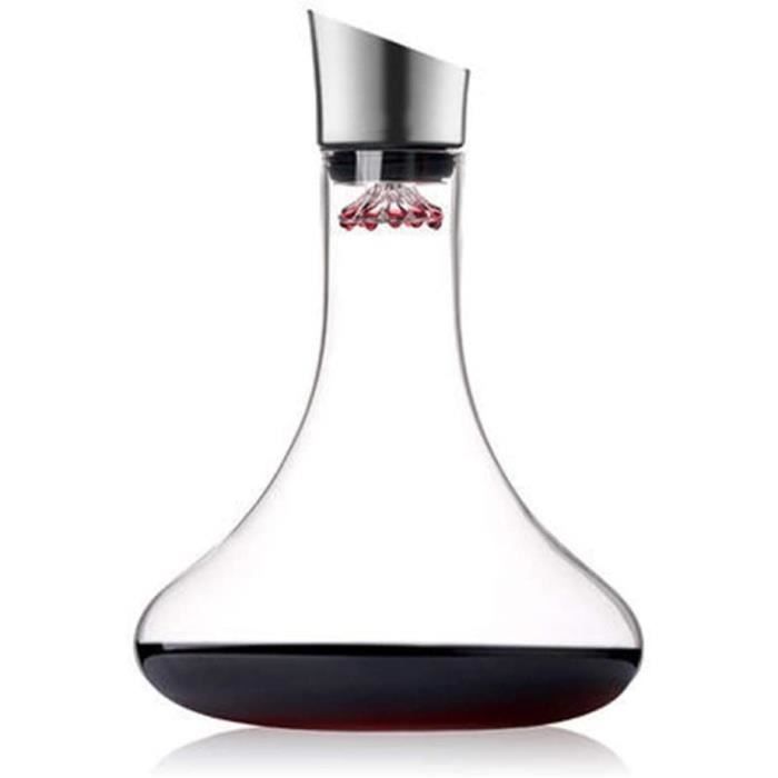 Carafon agrave Vin Verre europeacuteen Carafe en Cristal Rapide Accueil Vin Rouge Vin Decanter Pourer Verrerie (Couleur : Crystal