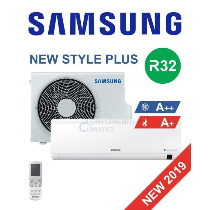 Samsung Climatizzatore Monosplit Inverter New Style Plus 9000 BTU R32 F-AR09NFB 2019