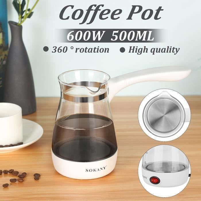 600W 500ml Cafetière électrique Grecque Turque Bouilloire Pot Bureau Domicile