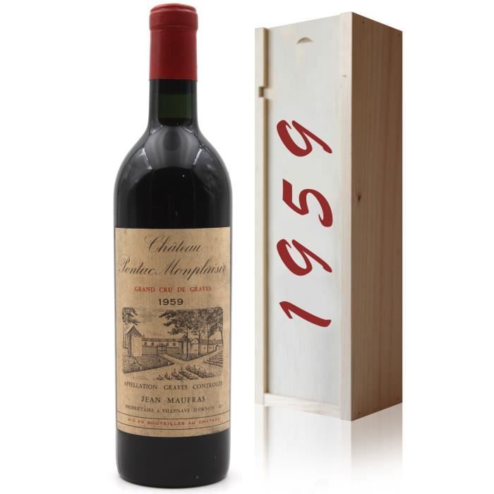 Château Pontac Monplaisir 1959 Vin Rouge 75cl AOC Péssac-Léognan