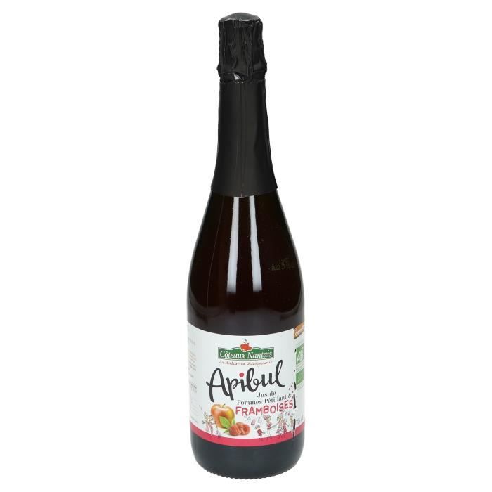 La bonne association de la pomme et de la framboise pour une boisson pétillante et rafraîchissante.Api bul framboises 75cl Demeter