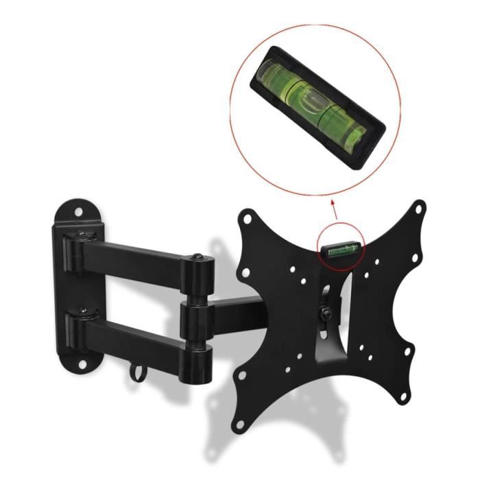 Support TV à double bras inclinable 200 x 200 mm 17- - 37- -VQU -VQU