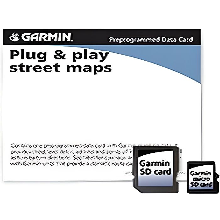Carte Micro SD pour GPS 00293307 Garmin