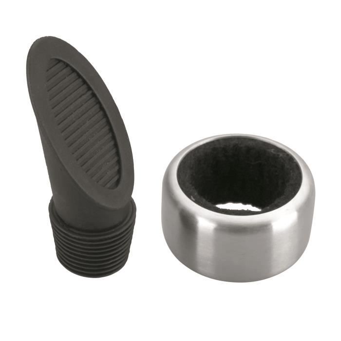 ANNEAU INOX ANTI-GOUTTE INOX 18/10 DE QUALITE SUPERIEURE + BOUCHON 100% SILICONE