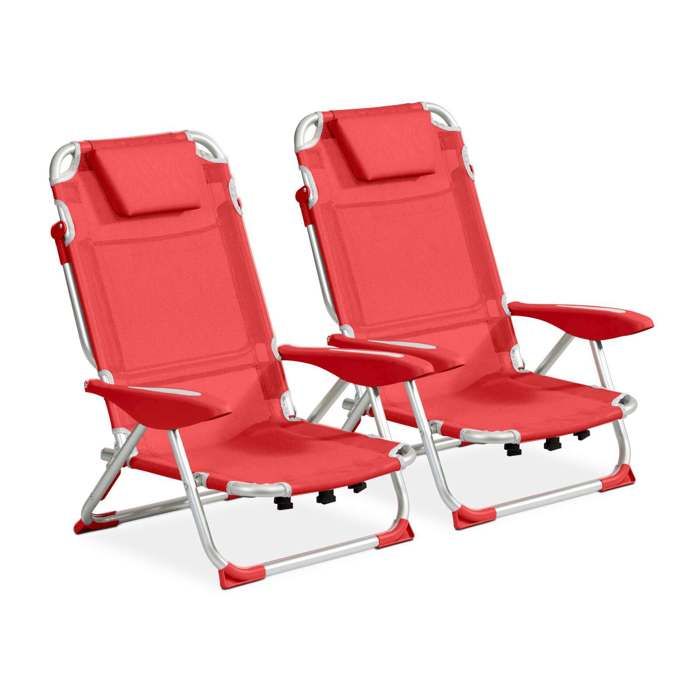Fauteuil de plage - Clic clac des plages by Innov'axe - Lot de 2