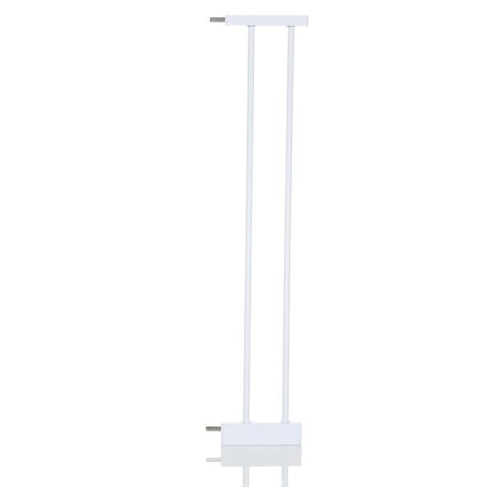 LCP Kids Extension Barrière de sécurité porte sans perçage Bébé enfant en pour Escalier Blanc, 14 cm
