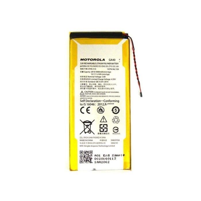 Originale Batterie MOTOROLA GA40 pour Moto G4 Plus