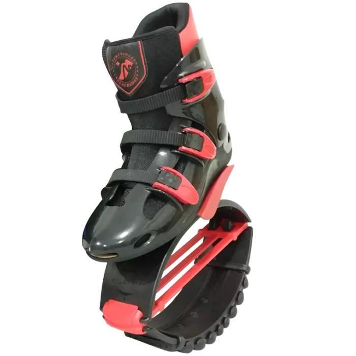 Chaussures Jump Chaussures Rebound Recommandé Poids 70-110kg (154lb-242lb) Chaussures Bounce XL / XXL pour Adulte - Noir/Rouge