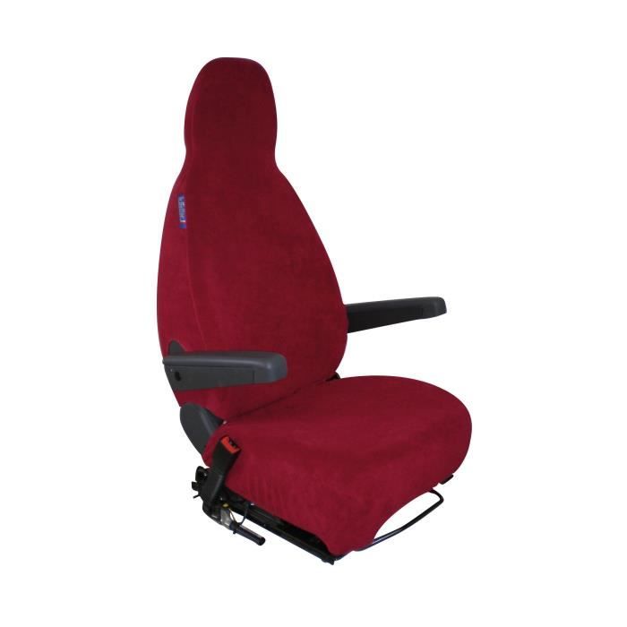 Housse de Sièges Eponge Coton Extensible Bordeaux