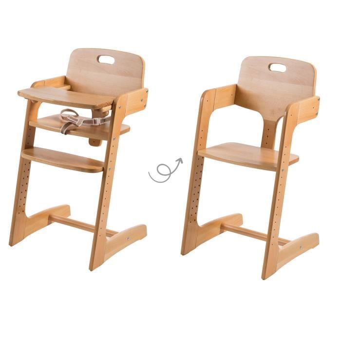 Chaise Haute BABY UP bois naturel Roba 2018