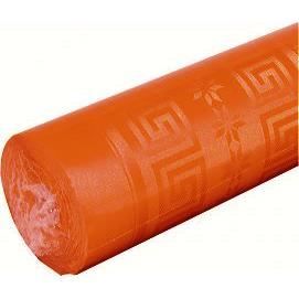 Nappe damassee 1.20m x 6 m orange
