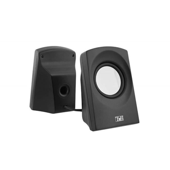 T'nB Haut Parleurs 2.0 6W Peak Power - Noir/blanc