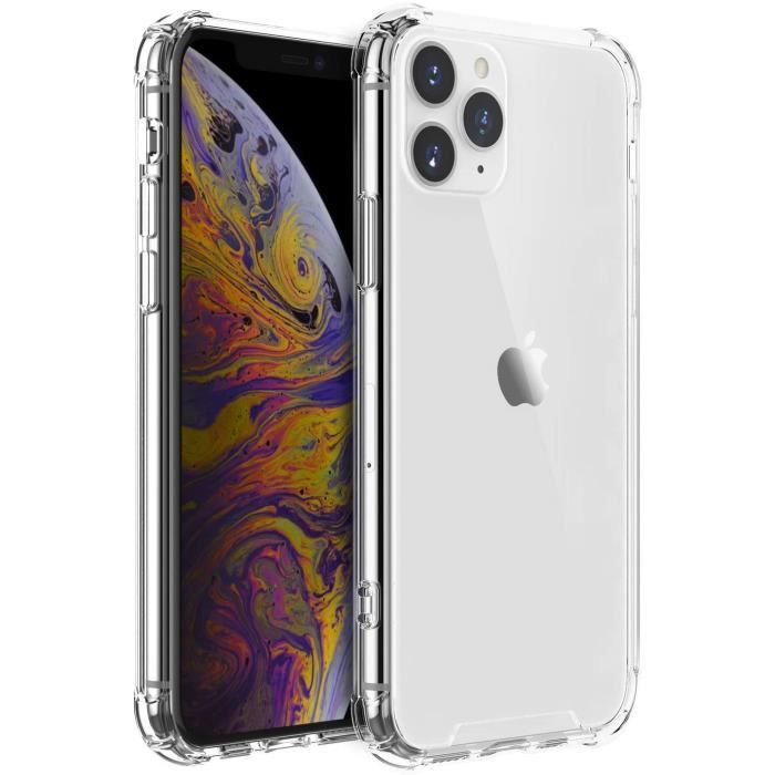 VSHOP® Coque compatible pour iPhone 11 , Bumper de Protection Transparent Antichoc avec Quatre Coins Renforcés, Bumper en TPU