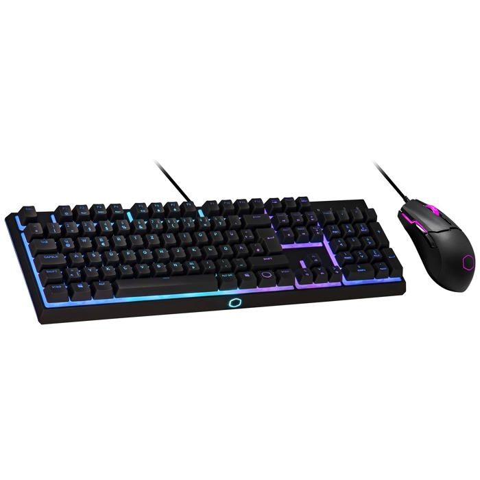 Ensemble clavier Cooler Master MS 110 KKMF1 DE Rétroéclairage RGB Anti ghosting Ergonomique