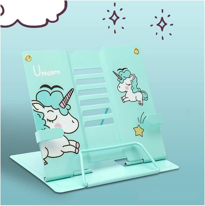 Support Réglable Pour Livre Et Ordinateur Portable – Avec éclairage LED, Hauteur 108 à 142 Cm