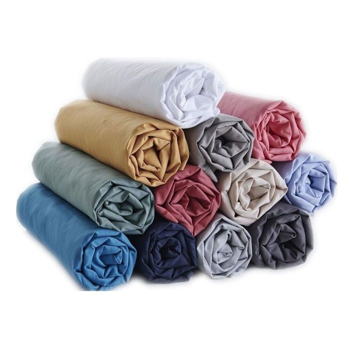 Draps Housses -Lot de 6 - Multicolore - 90x190 cm Polycoton - Bonnet 23 cm