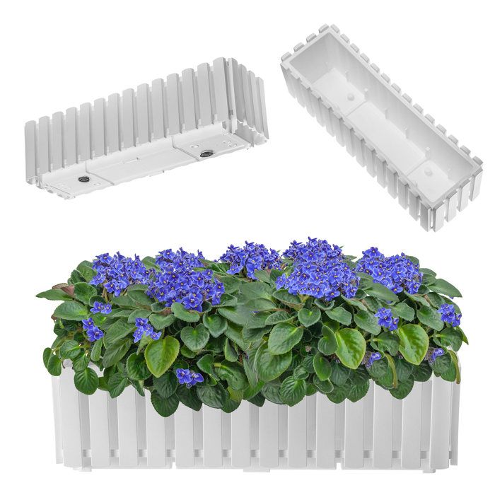 Jardinière de balcon Lofly Railing Blanche - Gamm vert