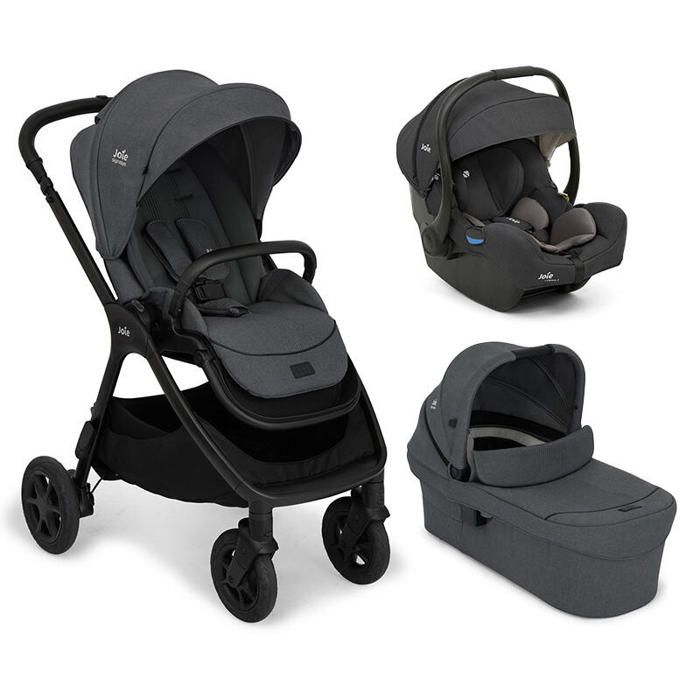 JOIE - Poussette Trio Finiti + Siège auto i-Gemm 3 + Nacelle Ramble XL V2 Ebony